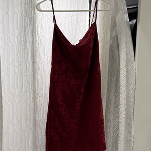Urban Outfitters Burgundy Floral Dress